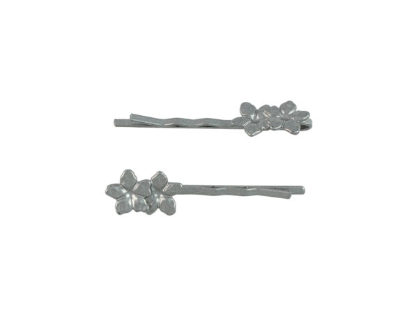 Image of Silver Pansy Bobby Pin