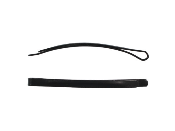 Image of Black Wide Flat Bobby Pin