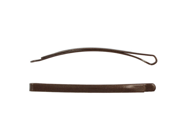 Image of Brown Wide Flat Bobby Pin