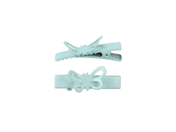 Image of Aqua Butterfly Lil Girl Pinch Clip