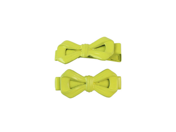 Image of Lemon Yellow Bow Lil Girl Pinch Clip