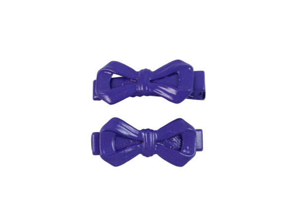 Image of Purple Bow Lil Girl Pinch Clip