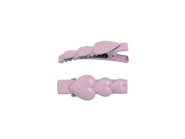 Image of Soft Pink Hearts Lil Girl Pinch Clip