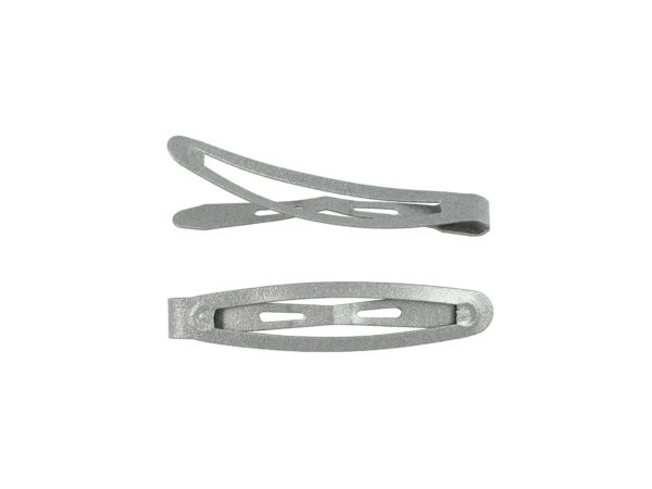 Image of Silver 1.75" Snap Barrette