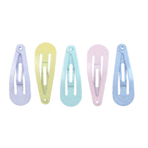 Image of 1.25" Plain Snap Clips, Assorted Pastel