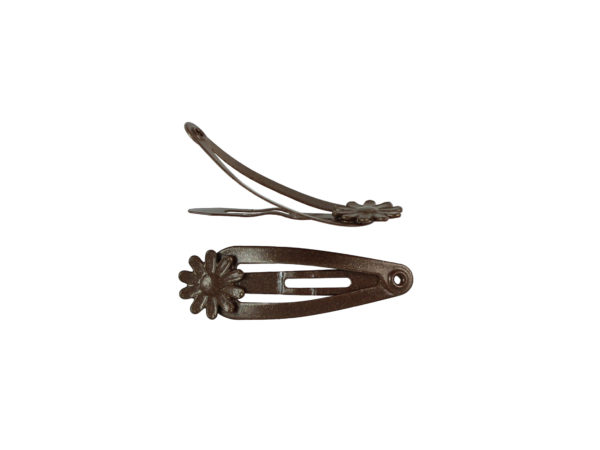 Image of Brown 1.25" Daisy Snap Clip