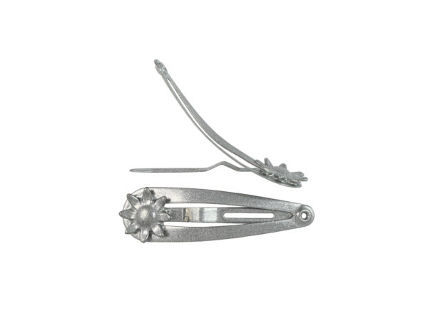 Image of Silver 1.5" Sunflower Snap Clip
