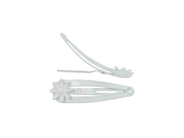 Image of White 1.5" Sunflower Snap Clip
