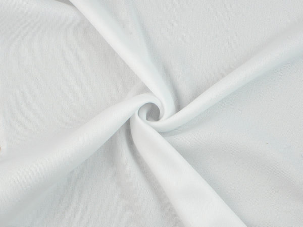 Image of White Interlock Knit fabric