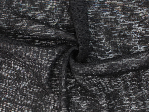 Image of Black Hacci Knit fabric