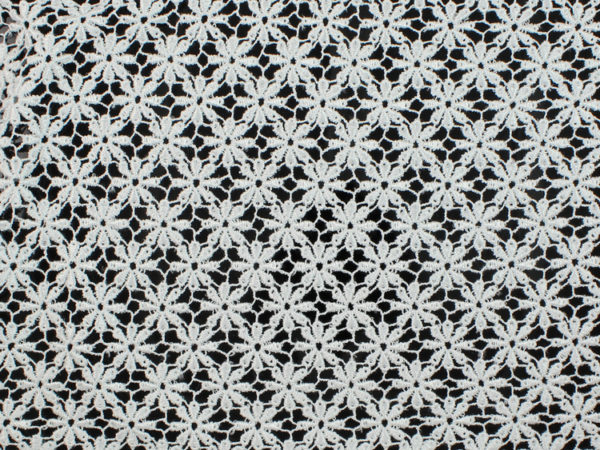 Image of White Daisy Venice Lace fabric